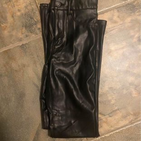 American Eagle vegan leather flare pants - Picture 4 of 4